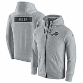 Men's Buffalo Bills Nike Gridiron Gray 2.0 Full-Zip Hoodie - Ash FengYun,baseball caps,new era cap wholesale,wholesale hats